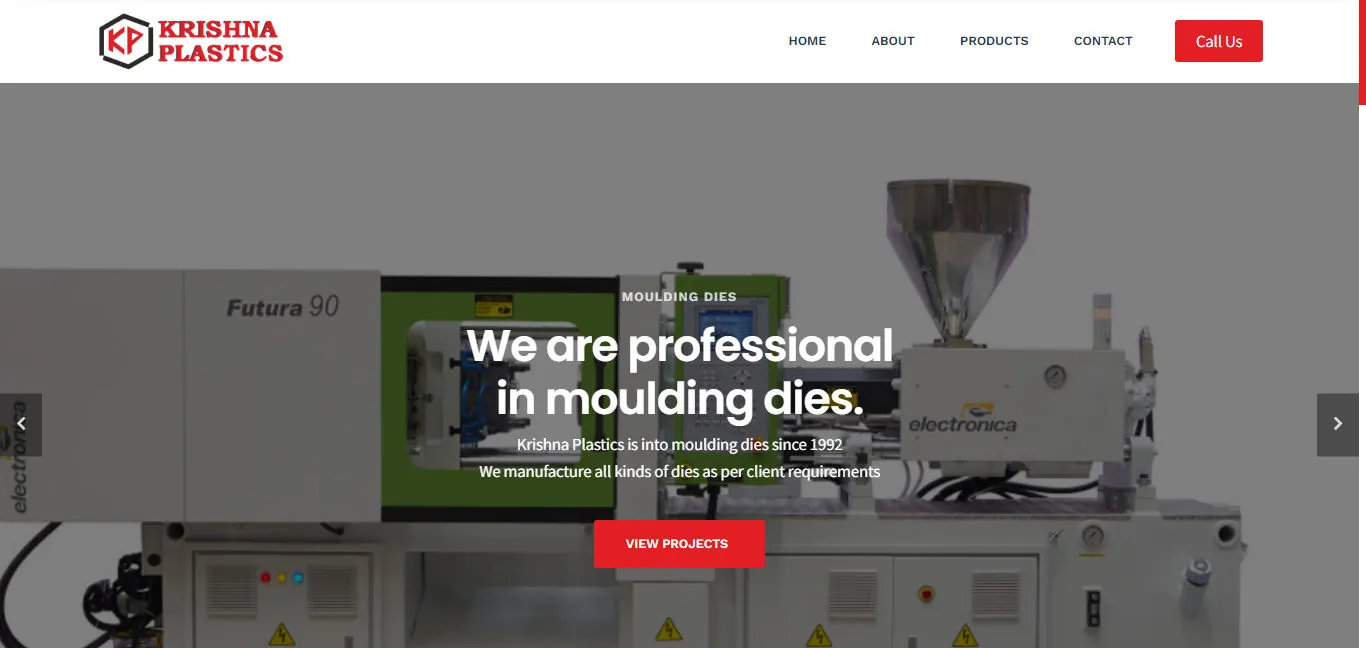 Krishna Plastics Website